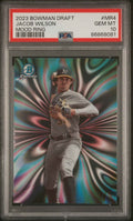 Graded 2023 Topps Bowman Draft Jacob Wilson #MR4 Mood Ring Rookie RC Baseball Card PSA 10 Gem Mint