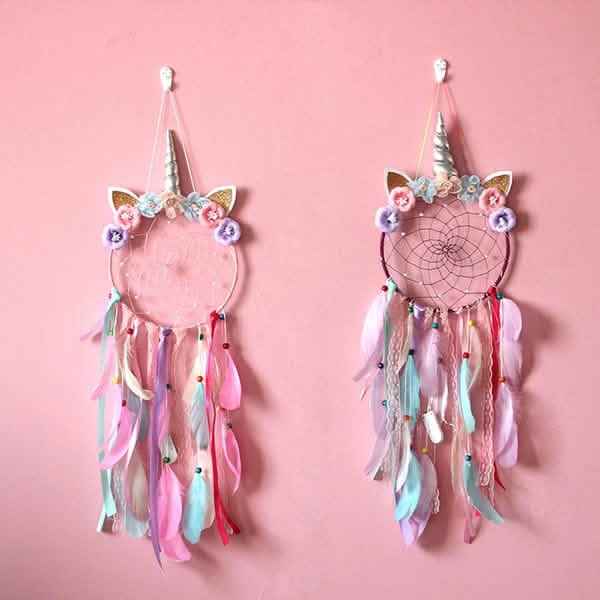 Handmade Feather Dream Catcher Wall Hanging Decoration