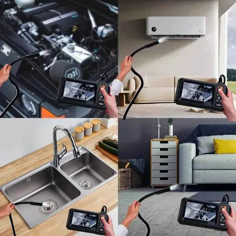 HD 1080P Borescope with 4.3" LCD Screen - Waterproof, Rechargeable Endoscope Camera