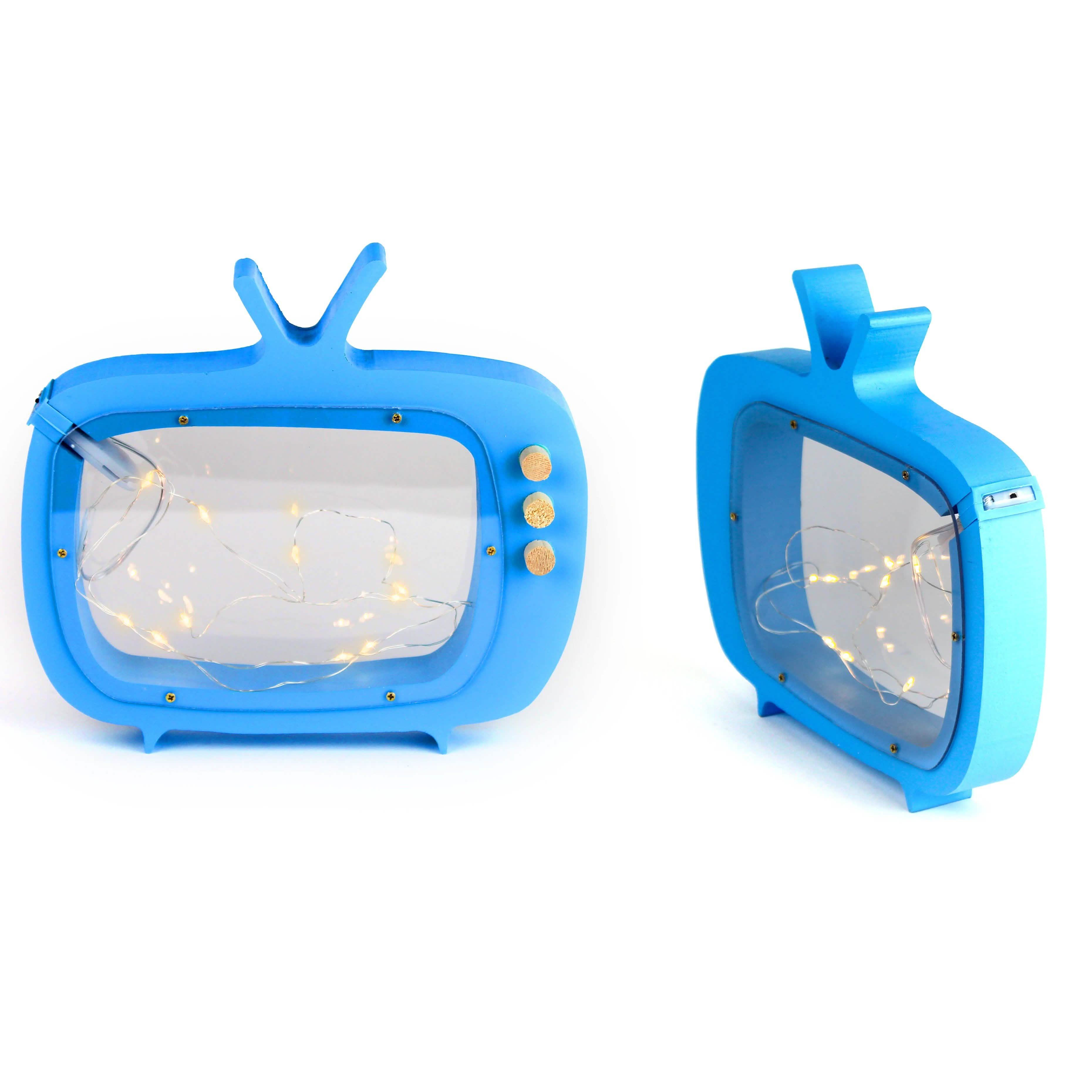 Hearth & Haven Decorative Wooden Table Night Light for Kids