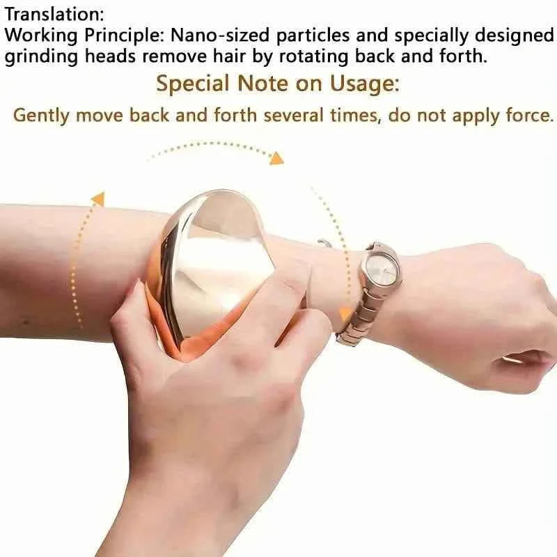 Hot Crystal Physical Hair Removal Eraser Glass Hair Remover Painless Epilator
