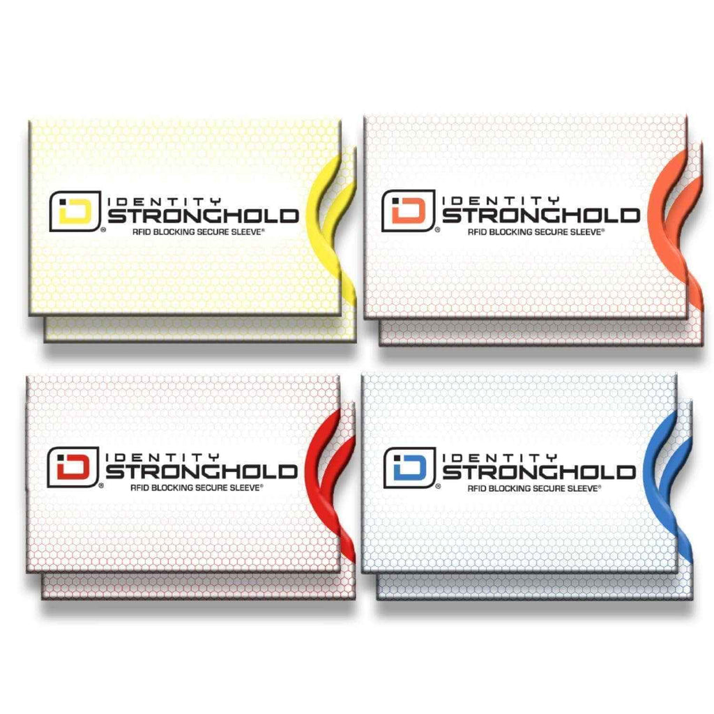 RFID Blocking Honeycomb Design Credit Card Sleeves - 16 Pack
