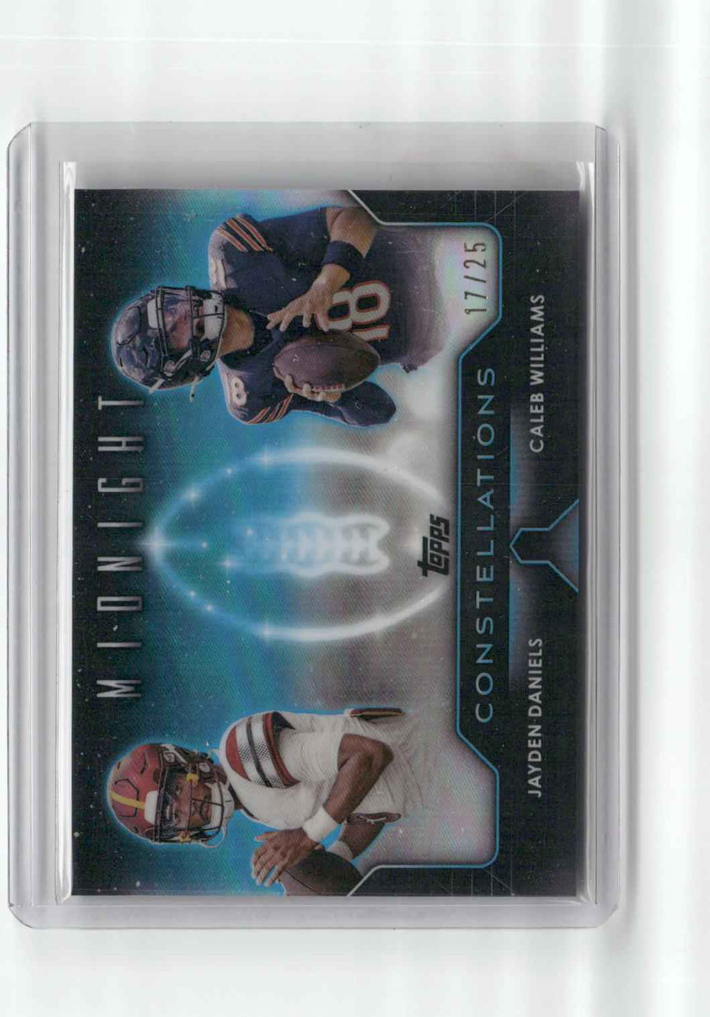 2024 Topps Midnight Constellations SP Jayden Daniels/Caleb Williams #C-20 /25 Rookie RC Football Card