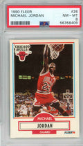 Graded 1990 Fleer Michael Jordan #26 Basketball Card PSA 8 Near Mint