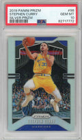Graded 2019 Panini Prizm Stephen Curry #98 Silver Prizm Basketball Card PSA 10 Gem Mint