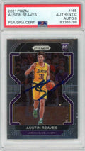 Graded 2021 Panini Prizm Austin Reaves #165 Rookie RC Basketball Card PSA 8 Auto Grade Near Mint