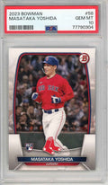 Graded 2023 Topps Bowman Masataka Yoshida #58 Rookie RC Baseball Card PSA 10 Gem Mint