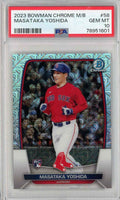 Graded 2023 Bowman Chrome M/B Masataka Yoshida #58 Rookie RC Baseball Card PSA 10 Gem Mint