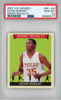 Graded 2007 UD Goudey Kevin Durant #SR-KD Sport Royalty Rookie RC Basketball Card PSA 10 Gem Mint