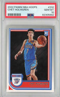 Graded 2022 Panini NBA Hoops Chet Holmgren #232 Rookie RC Basketball Card PSA 10 Gem Mint
