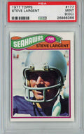 Graded 1977 Topps Steve Largent #177 Rookie RC Football Card PSA 9 OC Mint