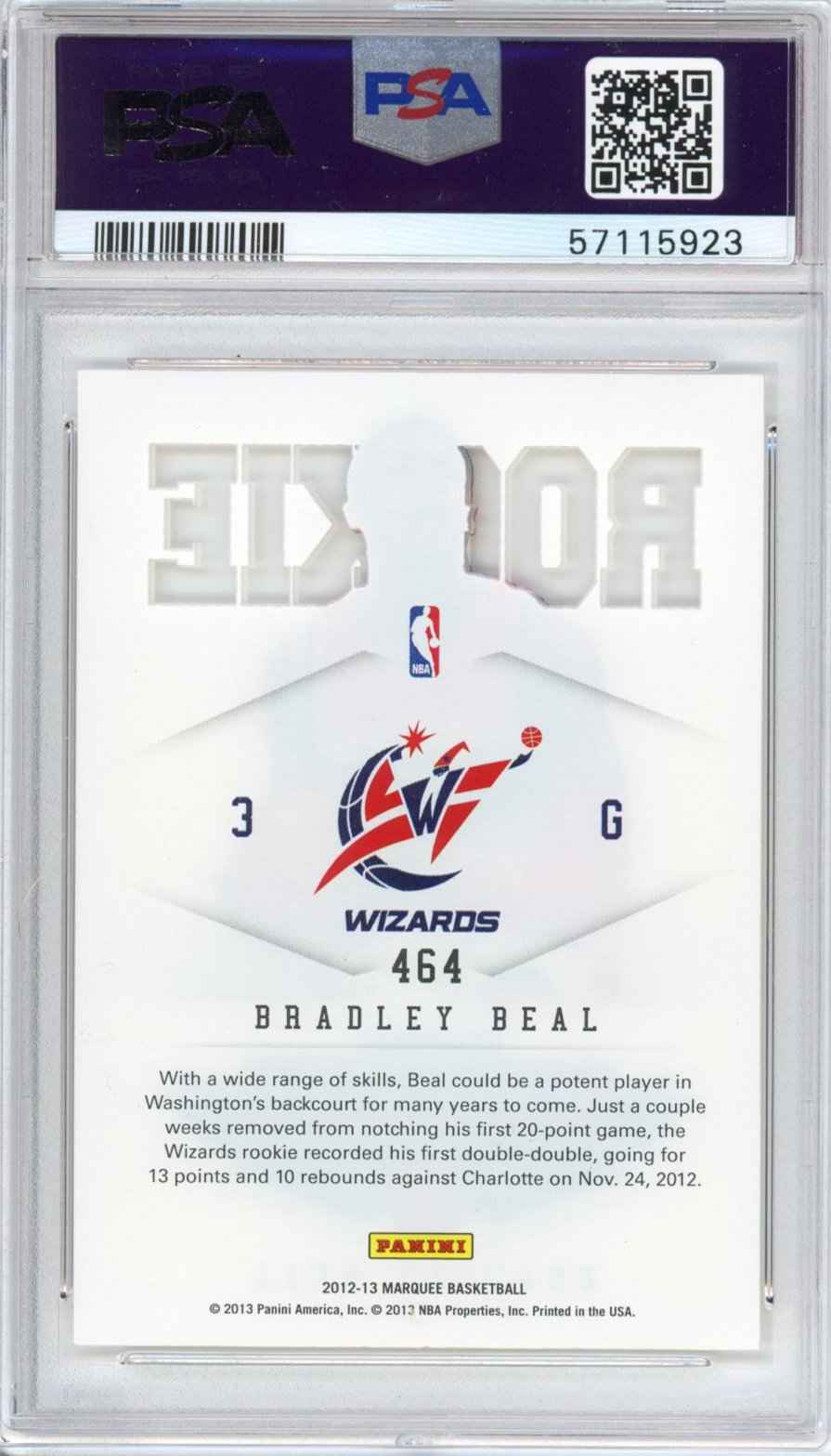 Graded 2012-13 Panini Marquee Bradley Beal #464 Rookie RC Basketball Card PSA 10 Gem Mint