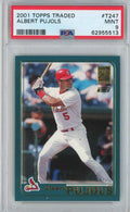 Graded 2001 Topps Traded Albert Pujols #T247 Rookie RC Baseball Card PSA 9 Mint