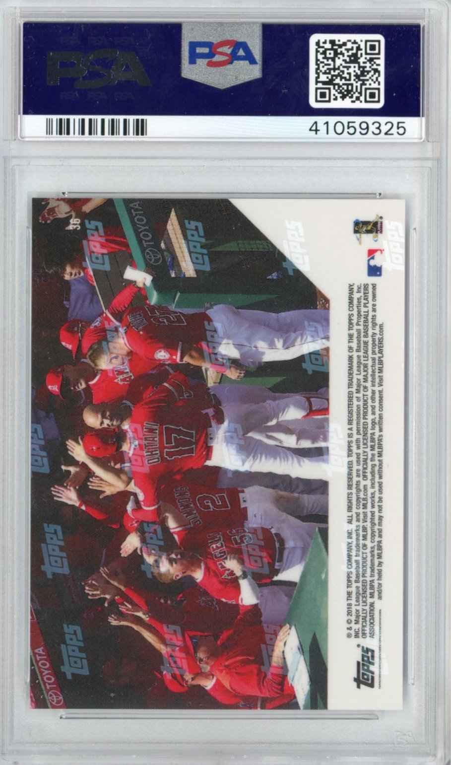 Graded 2018 Topps Now Shohei Ohtani #36 Rookie RC Baseball Card PSA 10 Gem Mint