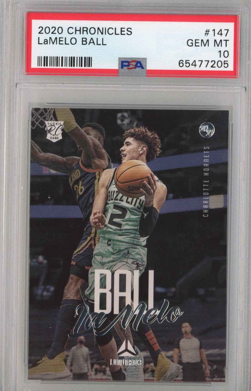 Graded 2020-21 Panini Chronicles LaMelo Ball #147 Rookie RC Basketball Card PSA 10 Gem Mint