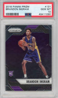 Graded 2016-17 Panini Prizm Brandon Ingram #131 Rookie RC Basketball Card PSA 10 Gem Mint