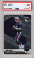 Graded 2021 Panini Mosaic Mac Jones #306 Rookie RC Football Card PSA 10 Gem Mint