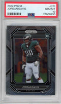 Graded 2022 Panini Prizm Jordan Davis #371 Rookie RC Football Card PSA 10