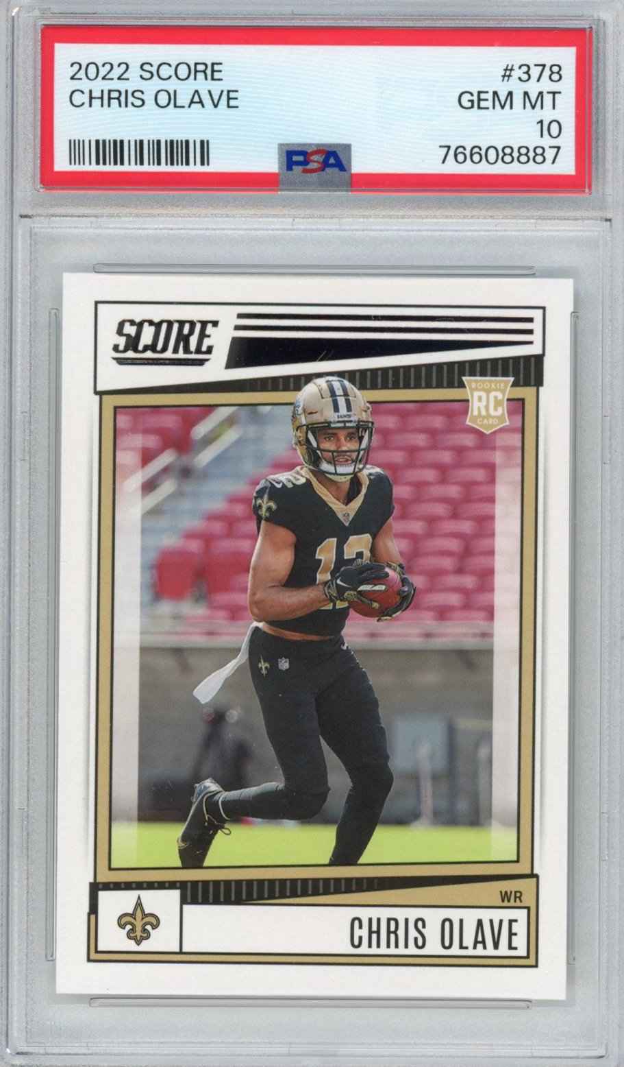 Graded 2022 Panini Donruss Chris Olave #378 Rookie RC Football Card PSA 10 Gem Mint