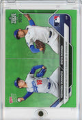 2025 Topps Now Yoshinobu Yamamoto/Shota Imanga #2 Green Chrome /99 Baseball Card