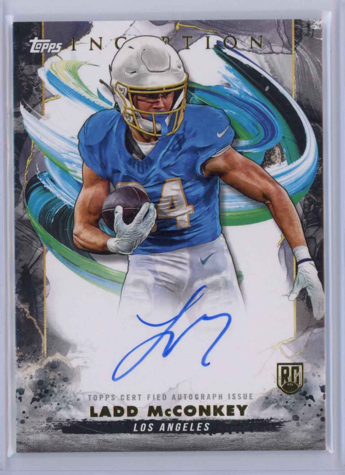 2024 Topps Inception Ladd McConkey #RALM Autograph Rookie RC Football Card