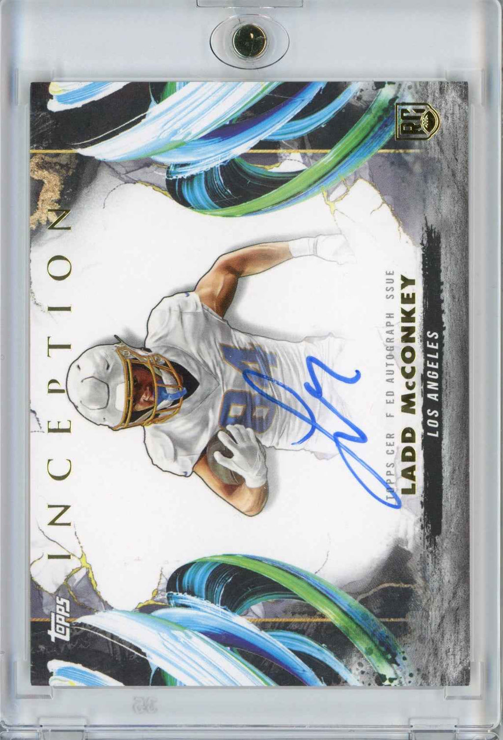 2024 Topps Inception Ladd McConkey #RAVLM Autograph Rookie RC Football Card