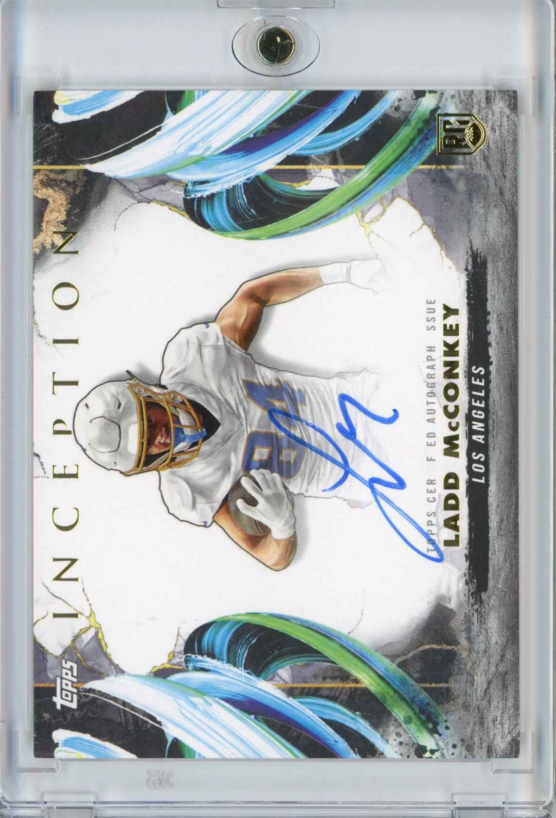 2024 Topps Inception Ladd McConkey #RAVLM Autograph Rookie RC Football Card