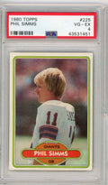 Graded 1980 Topps Phil Simms #225 Rookie RC Football Card PSA 4 VG-EX