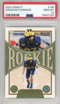 Graded 2022 Panini Legacy Aidan Hutchinson #148 Rookie RC Football Card PSA 10 Gem Mint