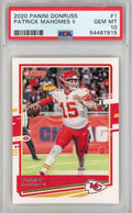 Graded 2020 Panini Mosaic Patrick Mahomes II #1 Football Card PSA 10 Gem Mint