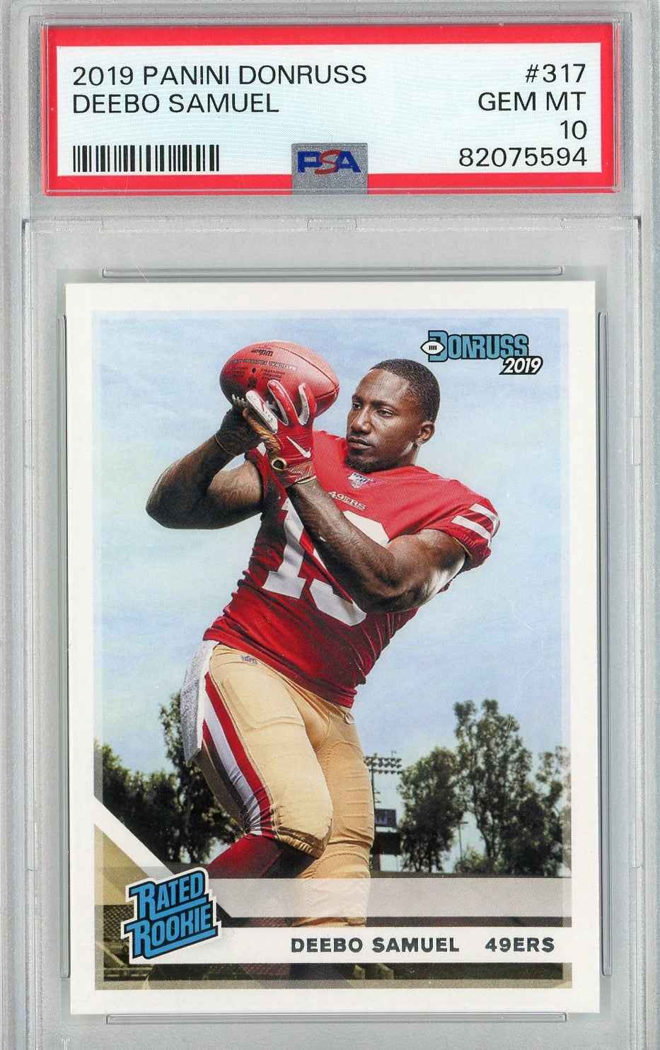 Graded 2019 Panini Donruss Deebo Samuel #317 Rookie RC Football Card PSA 10 Gem Mint
