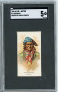 Graded 1888 Allen & Ginter American Indian Chiefs N2 Geronimo Baseball Tobacco Card SGC 5 Excellent