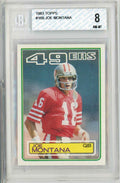 Graded 1983 Topps Joe Montana #169 Football Card BGS 8 NM-MT