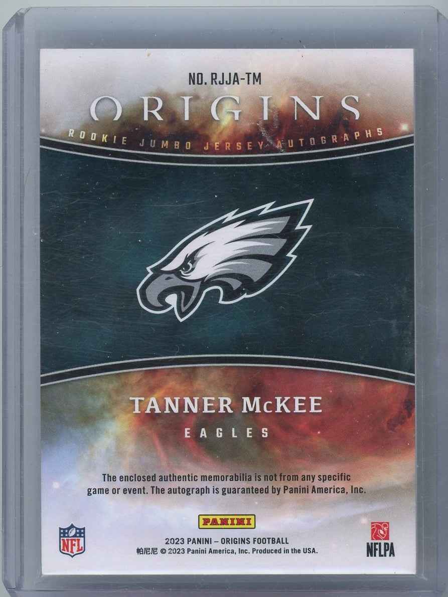 2023 Panini Origins Tanner McKee #RJJA-TM RPA Auto /99 Rookie RC Football Card