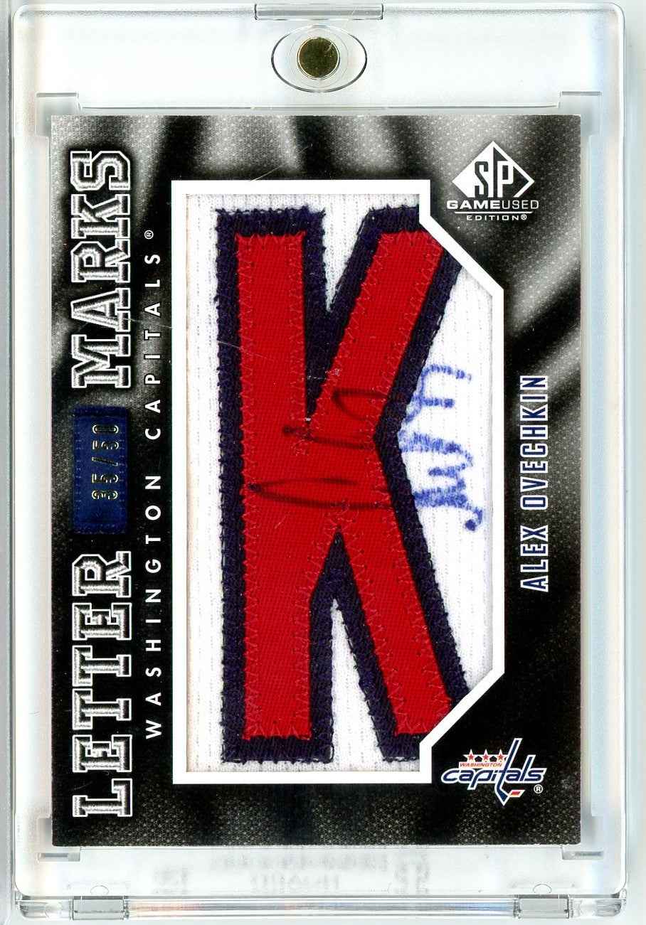 2010 SP Game Used Alexander Alex Ovechkin #LM-AO /50 Relic Autograph Auto Hockey Card