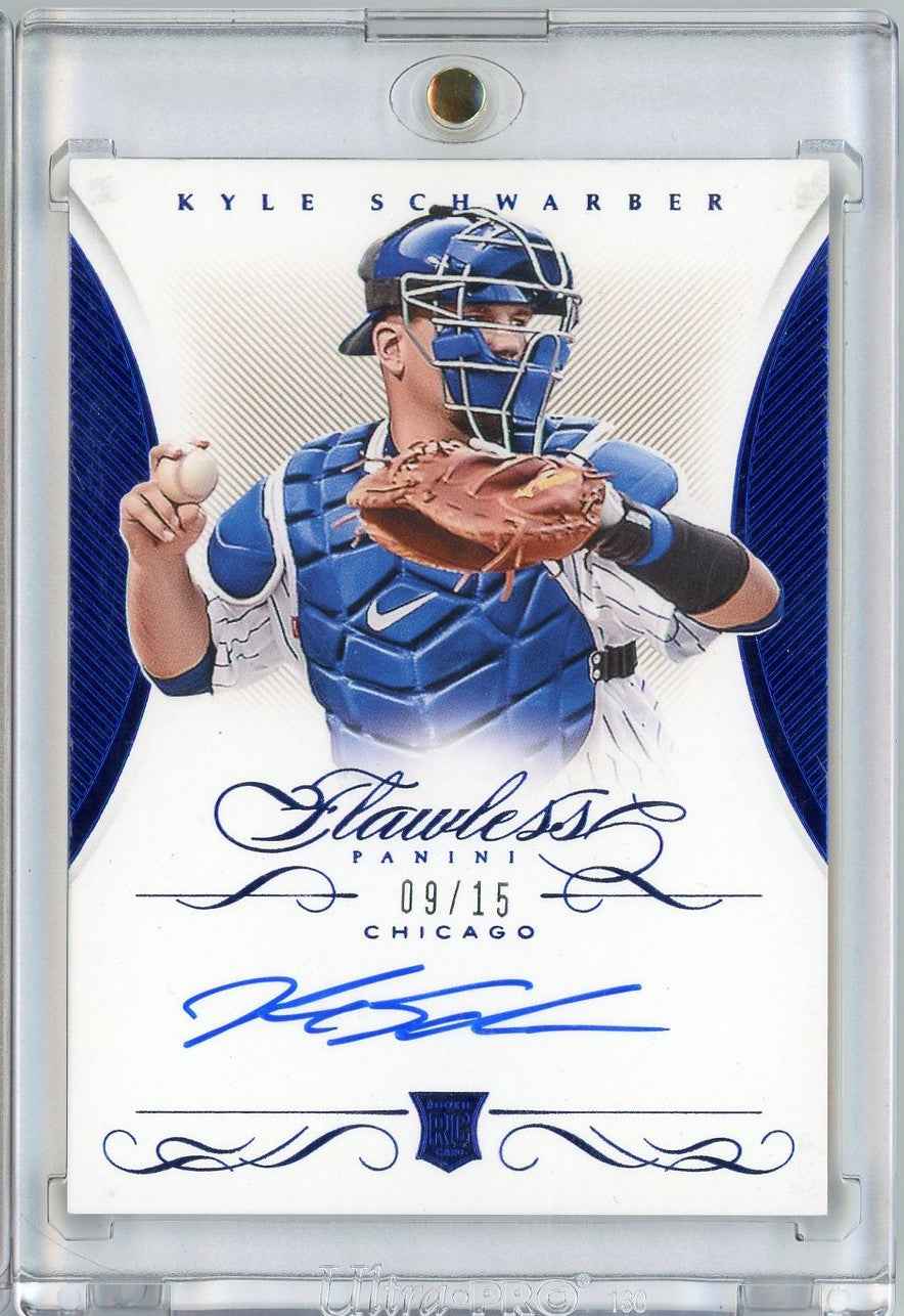 2016 Panini Flawless Kyle Schwarber #RF-KS /15 Auto Rookie RC Baseball Card