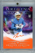 2025 Panini Origins Omarion Hampton #RAOHA /75 Orange Auto Rookie RC Football Card