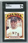 Graded 1972 Topps Willie Mays #49 Baseball Card SGC 7 Near Mint