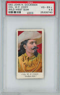 Graded 1910 E50 John H. Dockman Wild West Gum Col. W.F. Cody Buffalo Bill Baseball Tobacco Card PSA 4.5