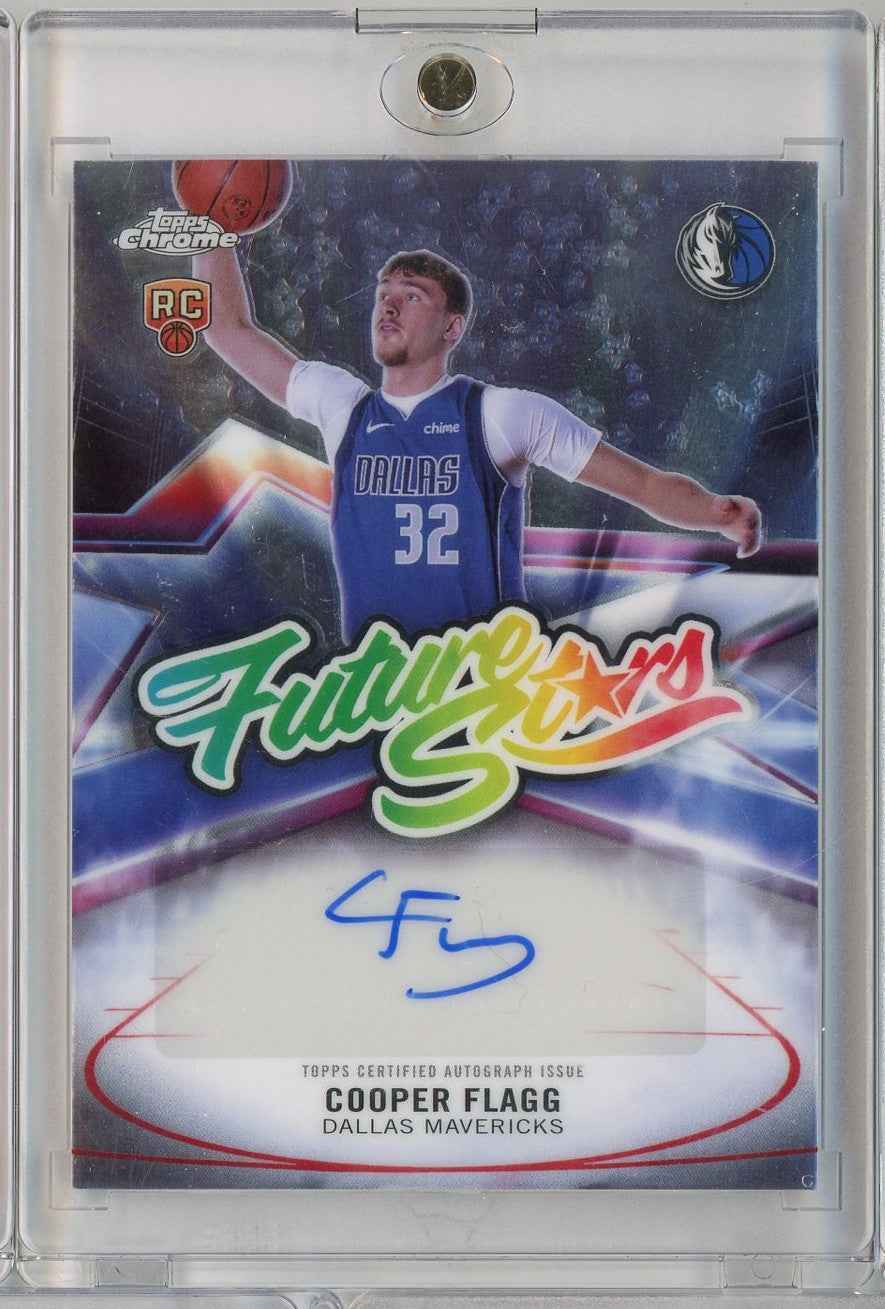 2025 Topps Cooper Flagg #FSCF Future Stars Auto Dallas Mavericks Rookie RC Basketball Card