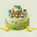 Interactive Electric Bouncing Frog Turntable Toy - Educational Desktop Game for Boys & Girls