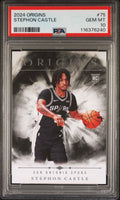 Graded 2024 Panini Origins Stephon Castle #75 Rookie RC Basketball Card PSA 10 Gem Mint