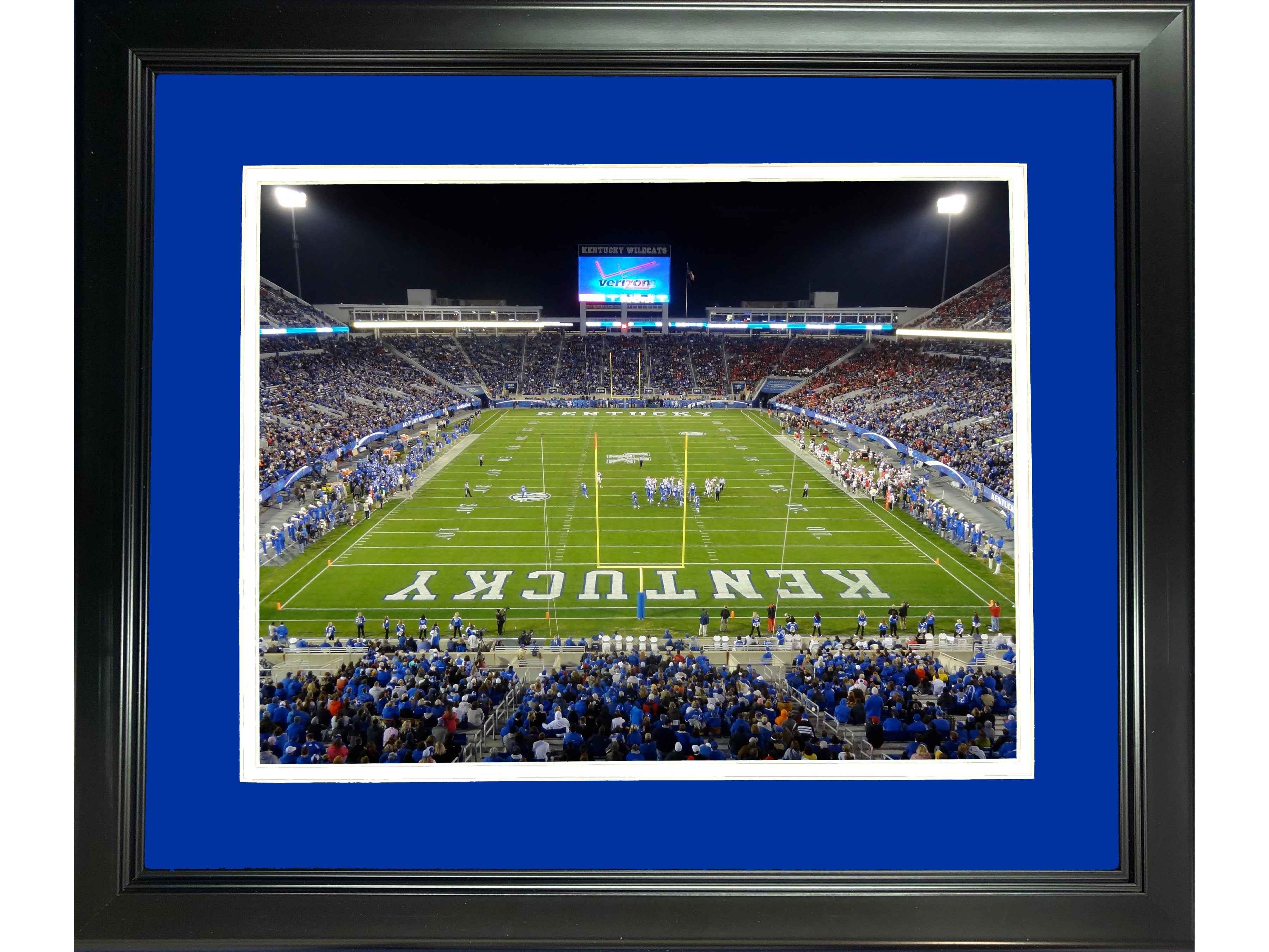 Framed Kroger Field Kentucky Wildcats 11"x14" NCAA Football Photo Professionally Matted