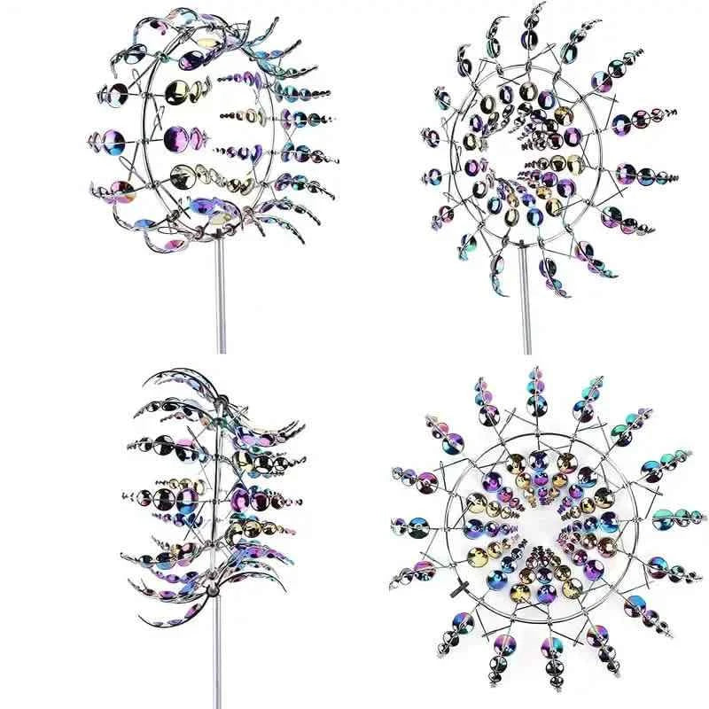 Kinetic Wind Sculptures & Spinners 3D Wind Spinner Wind Powered Wind Art