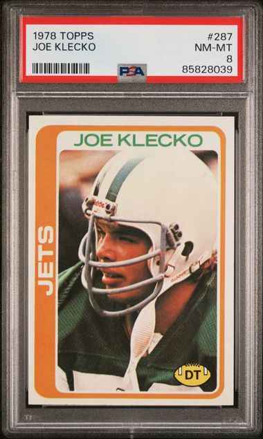 Graded 1978 Topps Joe Klecko #287 Rookie RC Football Card PSA 8 NM-MT