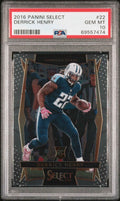 Graded 2016 Panini Select Derrick Henry #22 Rookie RC Football Card PSA 10 Gem Mint
