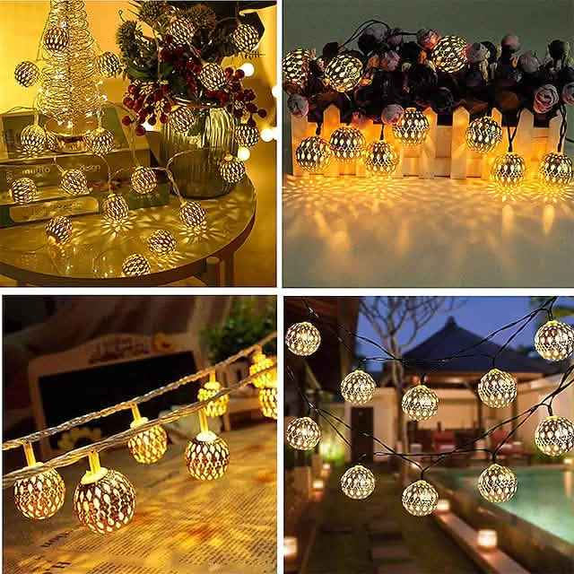 LED Outdoor Solar String Lights