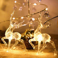 LED Warm White Christmas Lights Reindeer String Lights