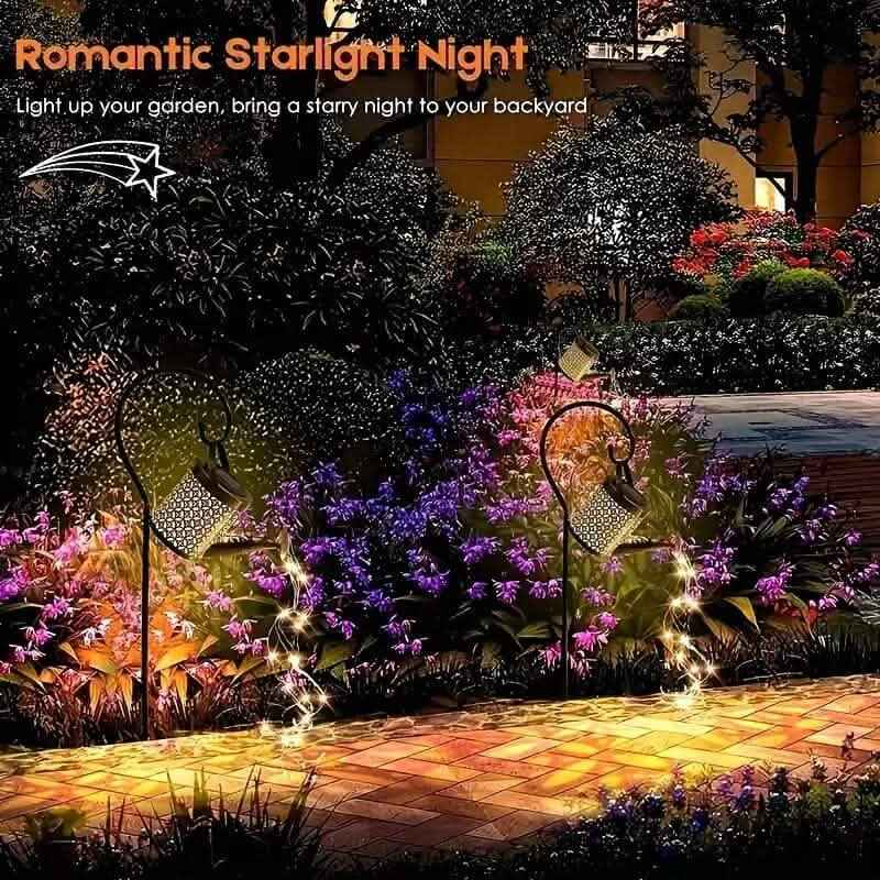 LED Watering Can Fairy Teapot Solar String Lights