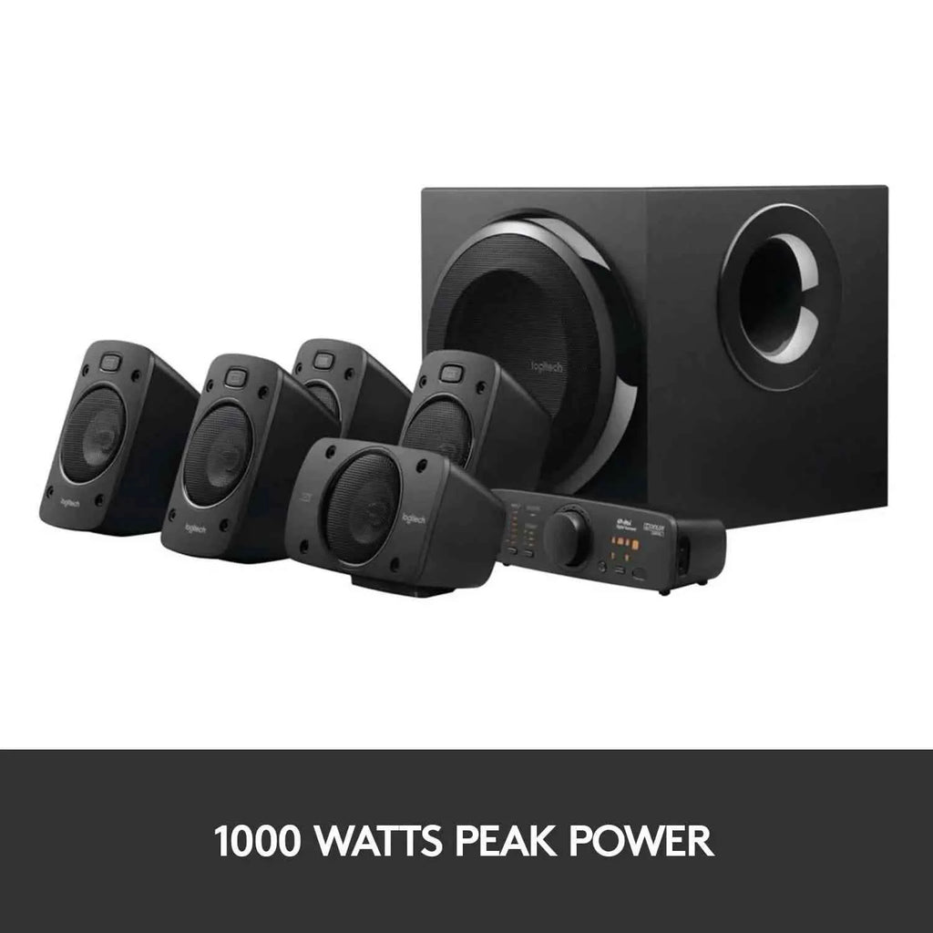 Logitech Z906 5.1 Surround Sound Speaker System - THX, Dolby Digital and DTS Digital Certified (Refurbished)